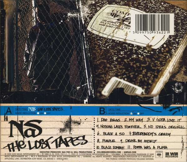 The Lost Tapes By Nas Cd 2002 Columbia In New York City Rap The Good Oldayz